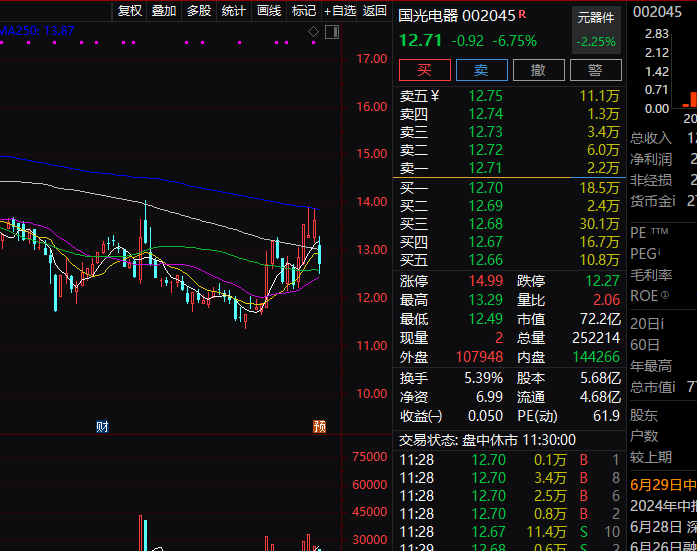 國光電器股票最新動态，投資分析與操作指南